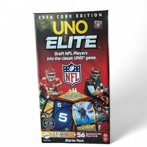 2024 UNO Elite NFL Card Game Starter Deck Pack Core Edition NEW Sealed